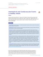 Interleukin-6 and Cardiovascular Events in Healthy Adults