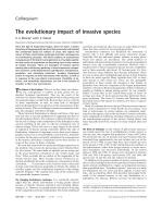 The evolutionary impact of invasive species