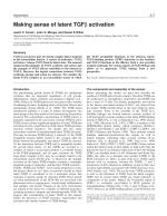Making sense of latent TGFβ activation