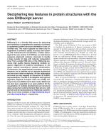 Deciphering key features in protein structures with the new ENDscript server