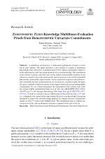 ZEROMORPH: ZERO-KNOWLEDGE Multilinear-Evaluation Proofs from HomoMORPHic Univariate Commitments