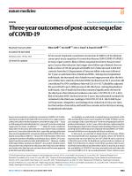 Three-year outcomes of post-acute sequelae of COVID-19