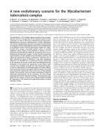 A new evolutionary scenario for the Mycobacterium tuberculosis complex