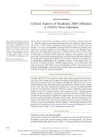 Clinical Aspects of Pandemic 2009 Influenza A (H1N1) Virus Infection