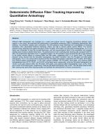 Deterministic Diffusion Fiber Tracking Improved by Quantitative Anisotropy