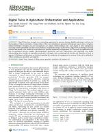 Digital Twins in Agriculture: Orchestration and Applications