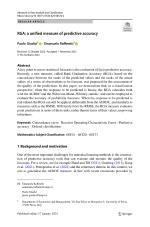 RGA: a unified measure of predictive accuracy