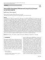 Photocatalytic Degradation of Rhodamine B Using ZnCo2O4/N-doped g-C3N4 Nanocomposite