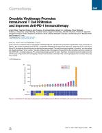 Oncolytic Virotherapy Promotes Intratumoral T Cell Infiltration and Improves Anti-PD-1 Immunotherapy