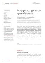 Gut microbiota-gonadal axis: the impact of gut microbiota on reproductive functions