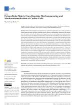 Extracellular Matrix Cues Regulate Mechanosensing and Mechanotransduction of Cancer Cells