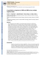 A quantitative comparison of NIRS and fMRI across multiple cognitive tasks
