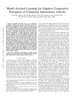 Model-Assisted Learning for Adaptive Cooperative Perception of Connected Autonomous Vehicles