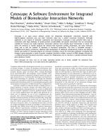 Cytoscape: A Software Environment for Integrated Models of Biomolecular Interaction Networks