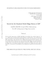 Search for the Standard Model Higgs Boson at LEP