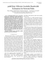 pathChirp: Efficient Available Bandwidth Estimation for Network Paths