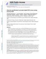 Absolute quantification by droplet digital PCR versus analog real-time PCR