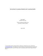 International Accounting Standards and Accounting Quality