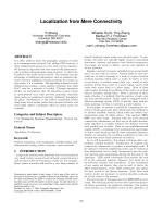 Localization from Mere Connectivity