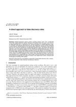 A direct approach to false discovery rates