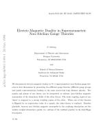 Electric-Magnetic Duality in Supersymmetric Non-Abelian Gauge Theories