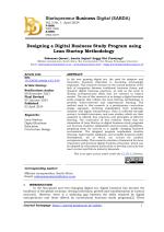 Designing a Digital Business Study Program using Lean Startup Methodology