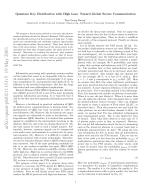 Quantum Key Distribution with High Loss: Toward Global Secure Communication