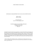 Preferences for Redistribution in the Land of Opportunities