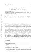 Theory of Star Formation