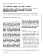 The Universal Protein Resource (UniProt)