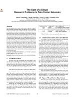 The Cost of a Cloud: Research Problems in Data Center Networks