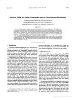 Improved Global Sea Surface Temperature Analyses Using Optimum Interpolation