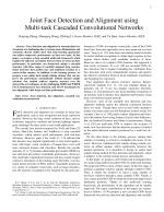 Joint Face Detection and Alignment using Multi-task Cascaded Convolutional Networks