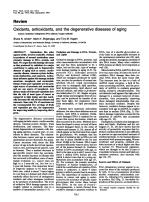 Oxidants, antioxidants, and the degenerative diseases of aging