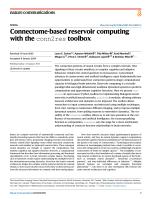 Connectome-based reservoir computing with the conn2res toolbox
