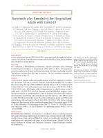 Baricitinib plus Remdesivir for Hospitalized Adults with Covid-19