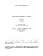 Corporate Governance and Equity Prices