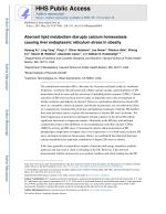 Aberrant lipid metabolism disrupts calcium homeostasis causing liver endoplasmic reticulum stress in obesity