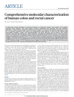 Comprehensive molecular characterization of human colon and rectal cancer
