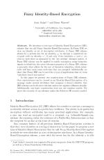 Fuzzy Identity-Based Encryption