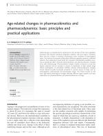 Age-related changes in pharmacokinetics and pharmacodynamics: basic principles and practical applications