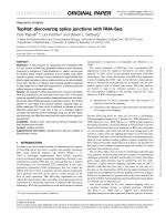 TopHat: discovering splice junctions with RNA-Seq