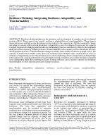 Resilience Thinking: Integrating Resilience, Adaptability and Transformability