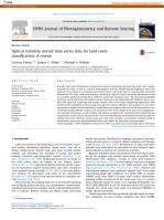 Optical remotely sensed time series data for land cover classification: A review