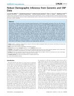Robust Demographic Inference from Genomic and SNP Data