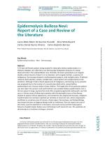 Epidermolysis Bullosa Nevi: Report of a Case and Review of the Literature