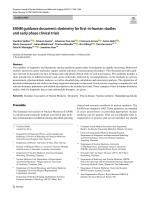 EANM guidance document: dosimetry for first-in-human studies and early phase clinical trials