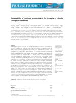 Vulnerability of national economies to the impacts of climate change on fisheries