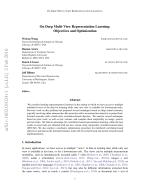 On Deep Multi-View Representation Learning: Objectives and Optimization