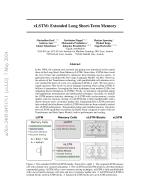 xLSTM: Extended Long Short-Term Memory
